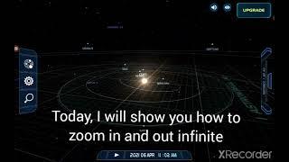 How to zoom in and out infinite in Solar System Scope