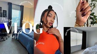 VLOG: HOME UPDATES ! MY SON'S BEDROOM REVEAL, MOODY DRAPES,ASSEMBLING FURNITURE , FALL NAILS &MORE !