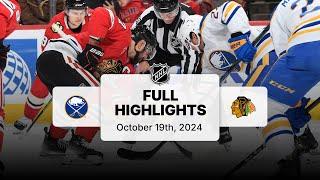 Sabres at Blackhawks | October 19, 2024 | NHL Full Game Highlights