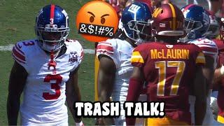 Terry McLaurin Vs Deonte Banks  TRASH TALK! (WR Vs CB) Giants Vs Commanders 2024 highlights