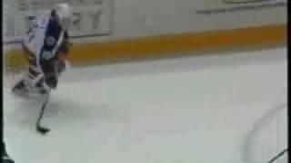 Kyle McLaren big hip check on Trevor Letowski