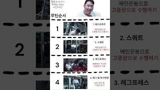 박재훈의 4가지로 끝내는 고중량하체루틴출처:박재훈 유튜브 #헬스#씨범#운동루틴 #추천#어깨#올림피아#운동#등#등운동 #가슴#어깨운동 #가슴운동#보디빌딩#클래식피지크#4분할#올라잇
