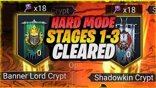 EASY CLEAR - WALKTHROUGH - BANNERS LORDS & SHADOWKIN HARD MODE | RAID SHADOW LEGENDS