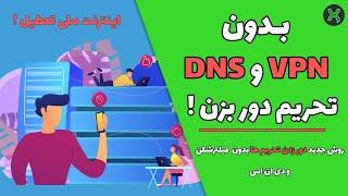 روش جدید دور زدن #فیلترینگ بدون #فیلترشکن و #dns برای کامپیوتر