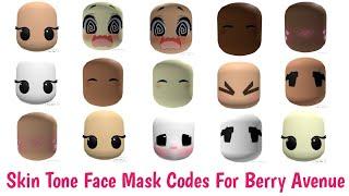 Skin Tone Face Mask Codes For Berry Avenue, Bloxburg, & Brookhaven RP (2024)