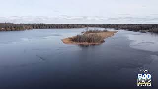 Northern Michigan From Above: Ice Forming on Cedar Hedge Lake