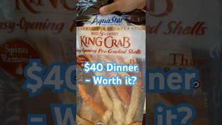 Easy Fancy Dinner with Frozen king Crab & Fresh Salmon