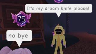 When you Try to offer for GALAXY knife! | Survive the killer