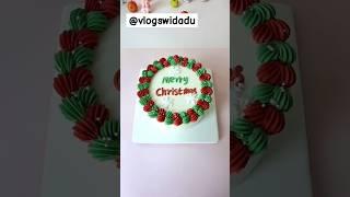 Icing Cake Design |Merry Christmas| Cake Decoration|#cake #cakedecoration #shorts #trending #food