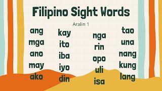 Lesson 1 / Filipino Sight Words / Practice Reading / Mga Karaniwang Salita