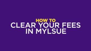 LSUE HOW TO: Clear Your Fees in myLSUE