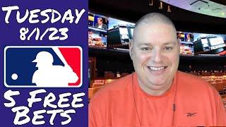 Tuesday 5 Free MLB Betting Picks & Predictions - 8/1/23 l Picks & Parlays