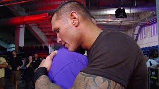 John Cena and Randy Orton share a hug backstage: Raw, November 22, 2010