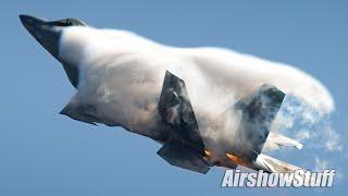 USAF F-22 Raptor - RaZZ's Last Demo! - Stuart Airshow 2024