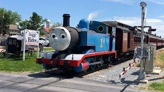 Thomas The Tank Engine, Percy, Thomas In Real Life!  Thomas Struggles On Strasburg Grade! Steam Tram