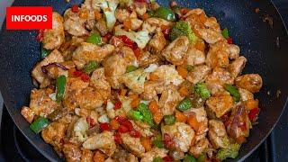 One Pot Chicken and Vegetable Stir Fry Recipe | How to Cook Chicken Stir Fry | Infoods