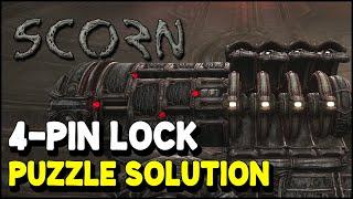 Scorn 4 RINGS LOCK Puzzle solution | Act 2 Lock Pick Puzzle