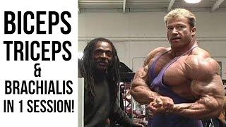 Charles Glass Training Gunter Schlierkamp | FULL ARM WORKOUT