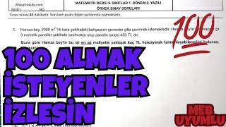 9.Sınıf Matematik 1.Dönem 2.Yazılı