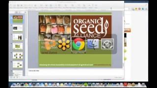 Using the eOrganic Organic Seed Production Tutorials