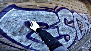 Daytime graffiti BOMBING near Arachova, Greece