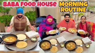 BaBa Food House WINTER  Morning Routine! | SURPRISE Lahori Chanay & Paratha Breakfast 