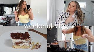 VLOG | GRWM makeup, hair, outfit, home favorites, best pasta recipe, making tiramisu & girls day!