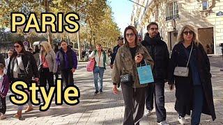 Paris FrancePARIS AUTUMN 2024 Paris 4KHDR Walking video Best places visit Paris solo city tour