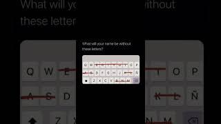 What Would Your Name Be Without The Red Letters #viral