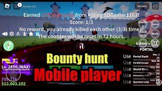 Bounty hunting in somana account | got him 13m bounty | blox fruits mobile player