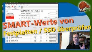 SMART-Werte von Festplatte oder SSD überprüfen