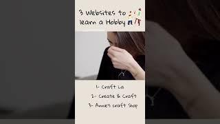 Learn a Hobby - Useful Websites - #shorts #technology #diy  - Protrades Blogs