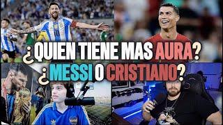 ¿QUIEN TIENE MAS AURA? ¿MESSI O CRISTIANO RONALDO? CHARLA FUTBOLERA DE LA COBRA Y DAVO