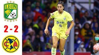 León vs América 2-2 Resumen Y Goles | Liga MX Femenil 2022 HD