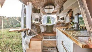 The BEST BOHEMIAN VAN CONVERSION | Luxury SELF-BUILD camper w/ LOADS OF TECH & UNIQUE FEATURES 