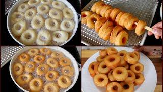 Mini Donuts Melt In Your Mouth دونات خانگی که به دهن‌ آب میشه #donuts #doughnut  #شیرینی #دسر_خانگی