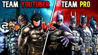 Batman Arkham YouTubers VS Arkham Pros