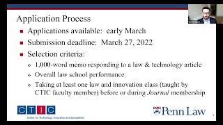 Journal of Law & Innovation Information Session