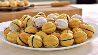 Nuci umplute | Walnut Shaped Cookies (CC Eng Sub)  | JamilaCuisine