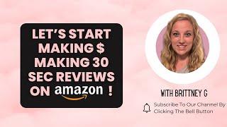 Make 30 Sec Amazon Review videos and get paid!!