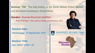 HST Seminar: 15 September 2021 - Ziyanda Stuurman