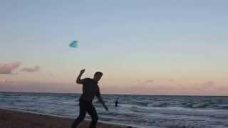 Skytrix flying on the Beach