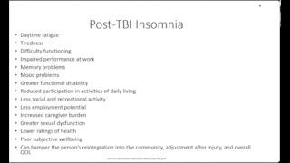 Sleep Disturbances and Brain Injury