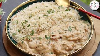 I tried @DipikaKiDuniya Recipe  Garlic Rice with White Sauce Chicken