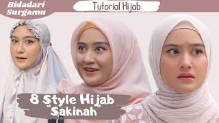 8 Tutorial Hijab Ala Sakina Bidadari surgamu | Pashmina Plisket!!!