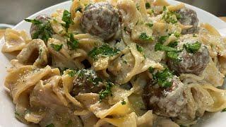 Tasty Swedish Meatball Pasta w/ IKEA MEATBALLS | Gonzalo's Food Cravings