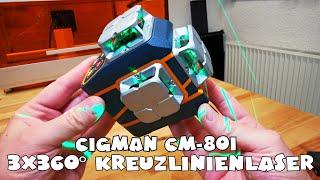 Cigman CM-801 3x360° Kreuzlinienlaser 50m