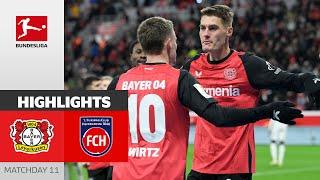 Schick-Hattrick! | Bayer 04 Leverkusen - 1. FC Heidenheim 1846 5-2 | Highlights | MD 11 – Bundesliga