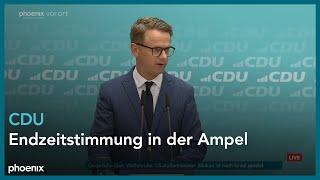 Carsten Linnemann (CDU-Generalsekretär) zu aktuellen Themen