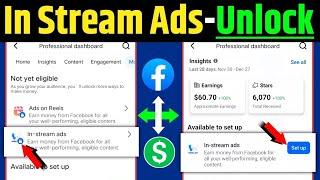 In Stream Ads Monetization Tools Locked To Unlock Process  | Fb Tools Lock problem